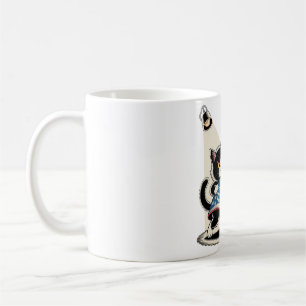 Caneca De Café Sem Reis na América Arte Gata Irritada