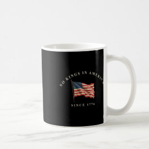 Caneca De Café Sem Reis Na América Desde 1776, Bandeira Dos Eua,