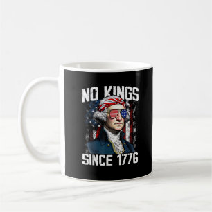 Caneca De Café Sem Reis Na América Olhar Gráfico Vintage Patrióti
