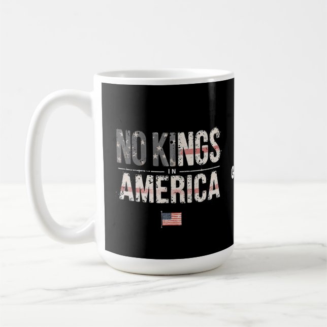 Caneca De Café Sem Reis na América orgulhosamente independente e  (Esquerda)