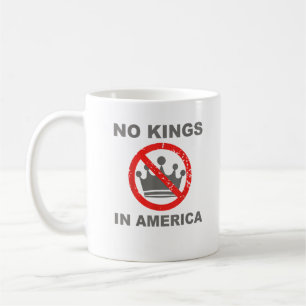 Caneca De Café Sem Reis Na América Patriótico Casual