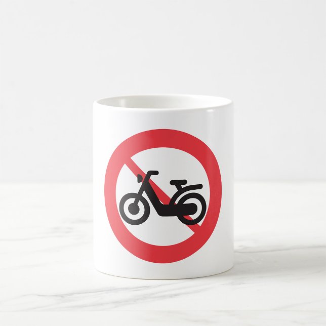 Caneca De Café Sem Sinal de Estrada de Motomotocicletas (Criador carregado)