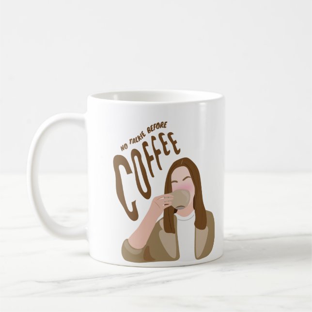 Caneca De Café Sem Talkie Antes Do Café (Esquerda)