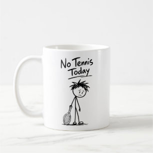 Caneca De Café Sem Tênis Hoje Figurinha Triste e Divertida com Ra