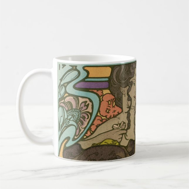 Caneca De Café Sem título por Alphonse Mucha (1902) (Esquerda)