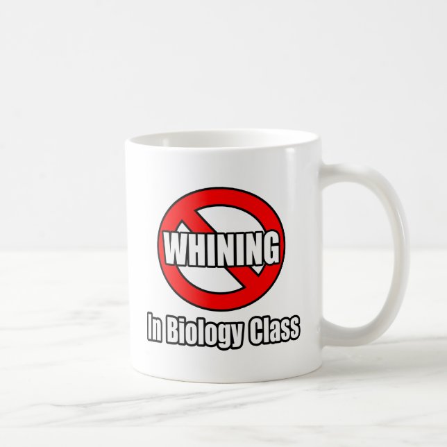Caneca De Café Sem Tripulação Na Classe De Biologia (Direita)