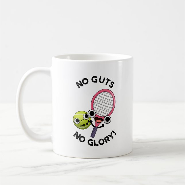 Caneca De Café Sem Tripulações Sem Glória Engraçado Tênis Pun (Esquerda)