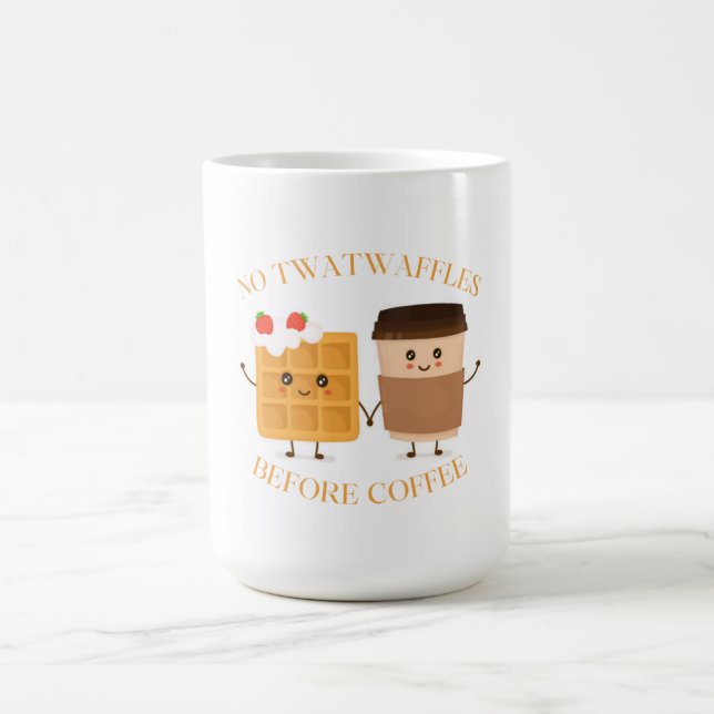 Caneca De Café Sem Twatwaffles Antes do Café (Centro)