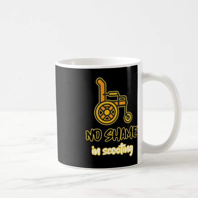 Caneca De Café sem vergonha a pessoa com deficiência em roda (Direita)