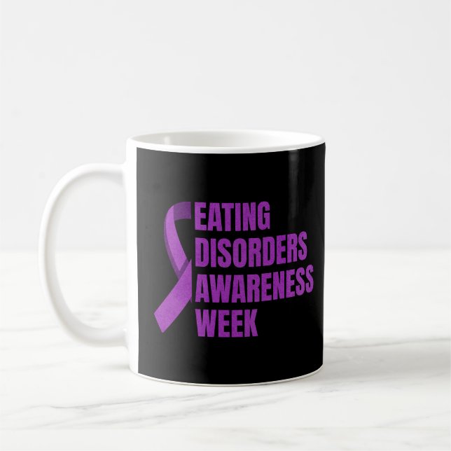 Caneca De Café Semana de Consciência da Perturbação Alimentar Rox (Esquerda)