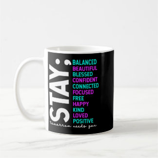 Caneca De Café Semana Gráfica de Conscientização e Prevenção Stay