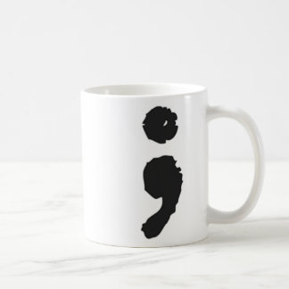 Caneca De Café Semicolão; Depressão E Sensibilização Para O Suicí
