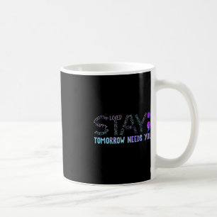 Caneca De Café Semicolon, Fique Amanhã Precisa De Você