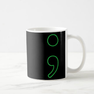 Caneca De Café Semicolon Mental Saúde Consciencialização Mês Esti
