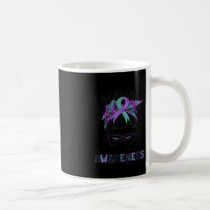 Caneca De Café Semicolon Suicida Sensibilização Cabelo Louco Para