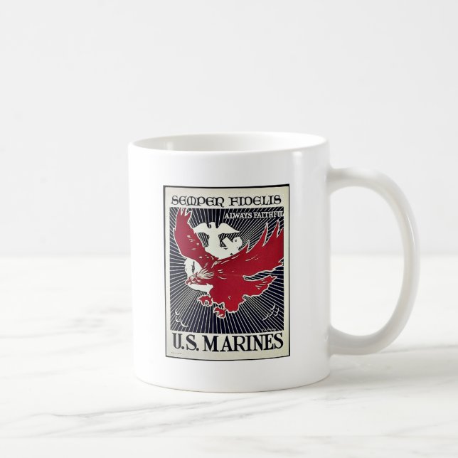 Caneca De Café Semper Fidelis (Direita)