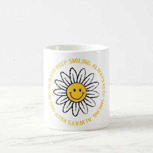 Caneca De Café Sempre Continue sorrindo