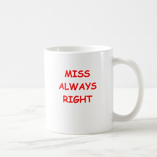 Caneca De Café sempre direito (Direita)