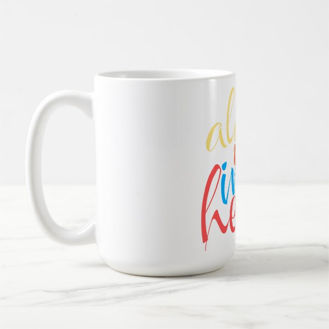 Caneca De Café Sempre no meu coração (Esquerda)