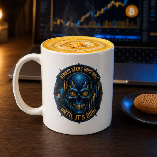 Caneca De Café Sempre Parece Impossível Até Ser Feito Bitcoin