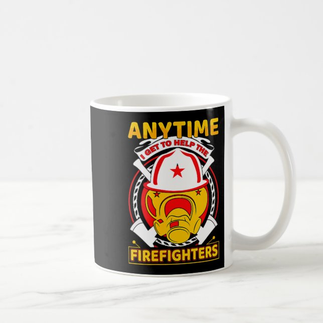 Caneca De Café Sempre que eu ajudo presente de bombeiro Orgulhoso (Direita)
