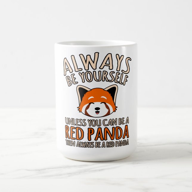 Caneca De Café Sempre Seja Um Pet Animal Pet Bonito De Panda Verm (Centro)