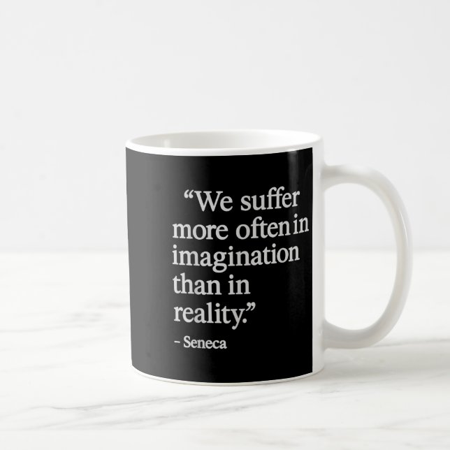 Caneca De Café Seneca Cotação Sofre Em Filosofia Estática De Imag (Direita)