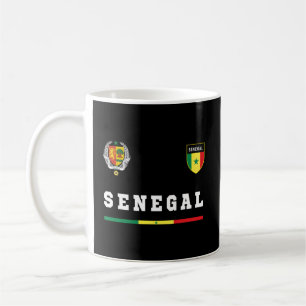 Caneca De Café Senegal Futebol de Jersey Bandeira do Senegal Daca