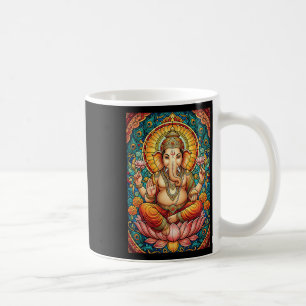 Caneca De Café Senhor Ganesha Vitral Hindu Deus Hinduísmo