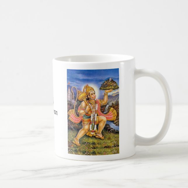 Caneca De Café Senhor Hanuman, senhor Hanuman, LordHanuman (Direita)