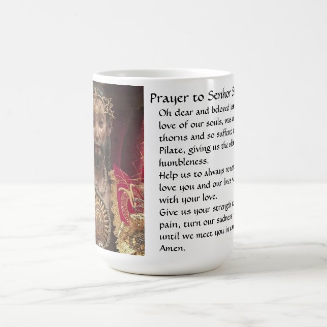 Caneca De Café Senhor Santo Cristo Oração Mug (Centro)