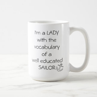 Caneca De Café SENHORA com o vocabulário de um MARINHEIRO
