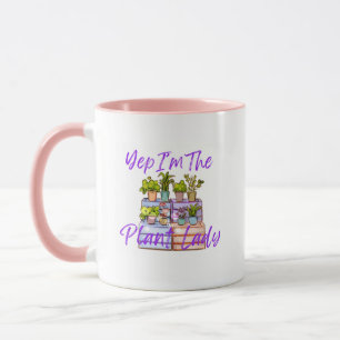 Caneca de café "Senhora das Plantas" de jardinagem