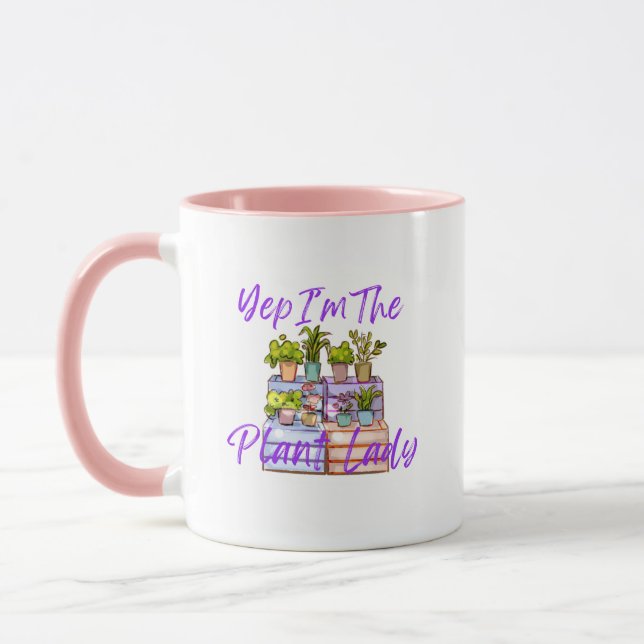 Caneca de café "Senhora das Plantas" de jardinagem (Esquerda)