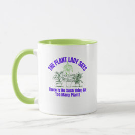 Caneca de café "Senhora das Plantas" de jardinagem