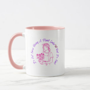 Caneca de café "Senhora das Plantas" de jardinagem