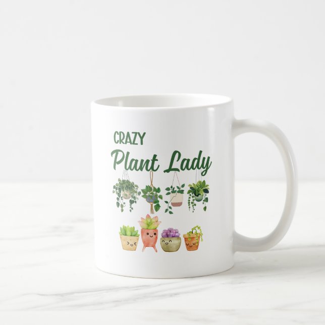 Caneca De Café Senhora das plantas loucas (Direita)