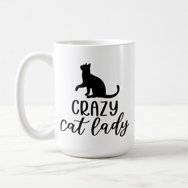 Caneca De Café Senhora de Gato Louca (Esquerda)