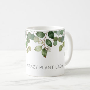 Caneca De Café SENHORA DE PLANTAS LOUCAS Vegetação Moderna Divers