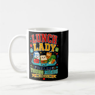 Caneca De Café Senhora do Almoço Energizando Mentes Jovens Cafete