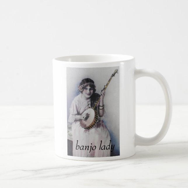 Caneca De Café senhora do banjo (Direita)