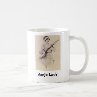 Caneca De Café Senhora do banjo, regra dos banjos