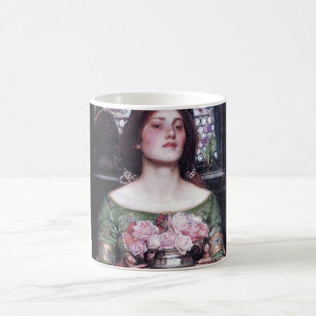 Caneca De Café Senhora e Rosas, John William Waterhouse (Centro)