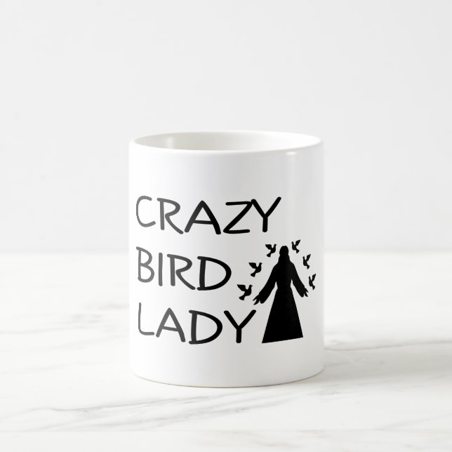 CANECA DE CAFÉ SENHORA LOUCA DO PÁSSARO (Centro)