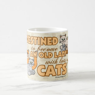Caneca De Café Senhora louca futura Engraçado Dizer Projeto do