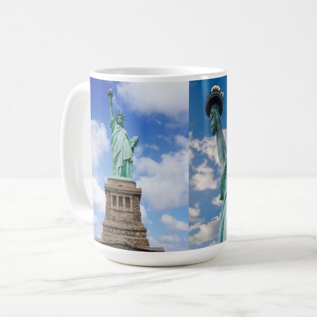 Caneca De Café Senhora Majestosa Liberdade, Estátua da Liberdade (Frente Esquerda)