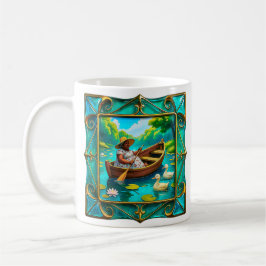 Caneca De Café Senhora Remando Tranquilidade