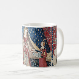 Caneca De Café Senhora Renascentista e Unicórnio (Um Desejo)