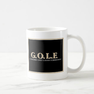 CANECA DE CAFÉ SENHORAS DOS CAVALHEIROS DE G.O.L.F SOMENTE