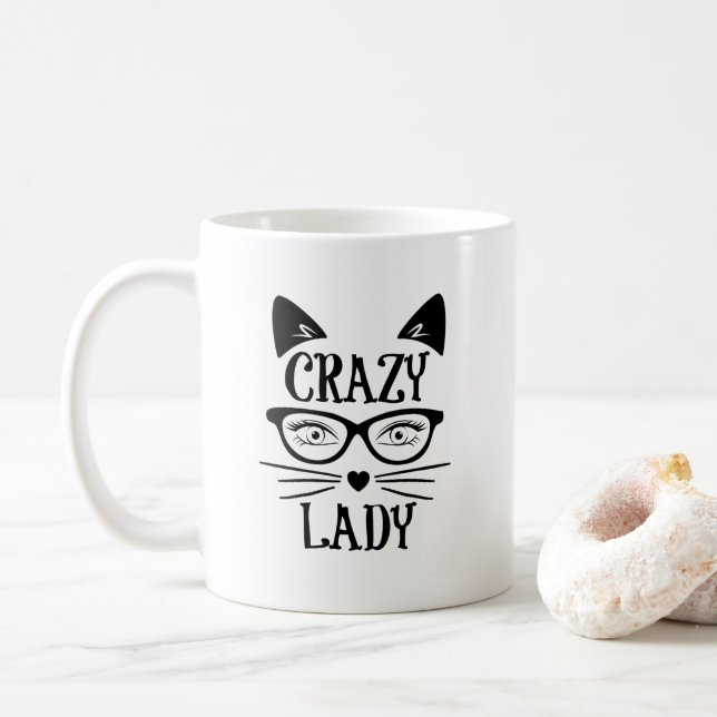 Caneca De Café Senhorinha dos Gatos (Com Donut)